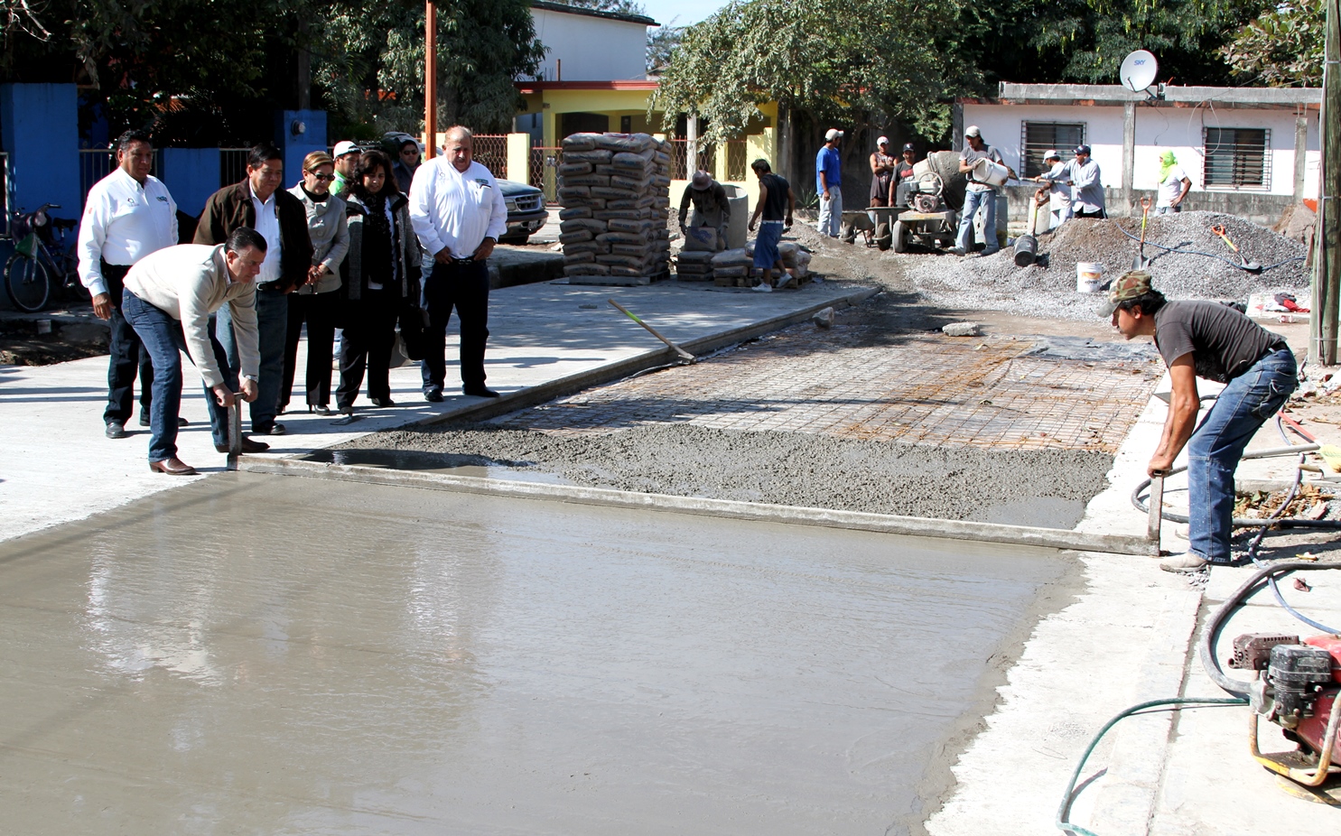 Supervisa Pablo obra del programa Contingencias Económicas