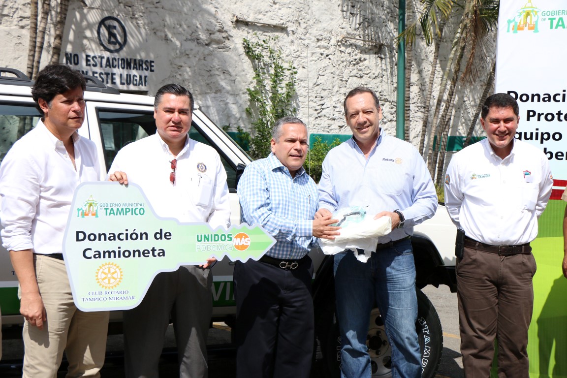 Ayuntamiento porteño y Club Rotario Tampico Miramar hacen sinergia trabajando por la ciudad