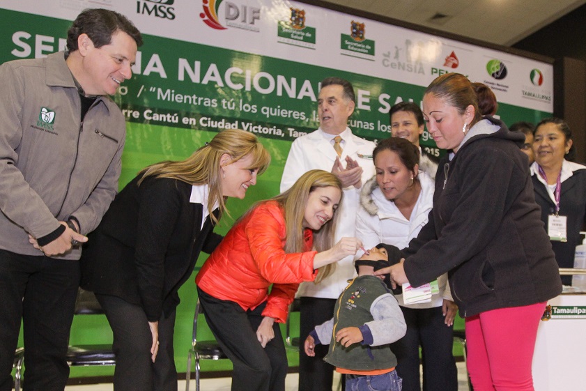 Inicia María del Pilar más de un millón de acciones en la Primera Semana Nacional de Salud 2015