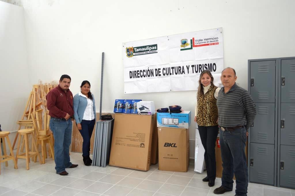 Recibe mobiliario y equipo la Casa de la Cultura de Valle Hermoso