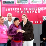 Distribuye Verónica credenciales CRENAPED