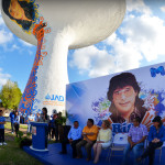 Gobierno de Matamoros inmortaliza a Rigo Tovar con mural plasmado en la Copa