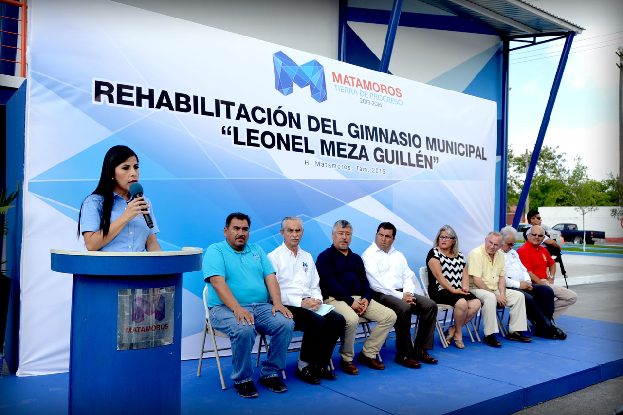 El Gobierno de Matamoros reconstruye los sueños de los deportistas con el renovado Gimnasio Municipal