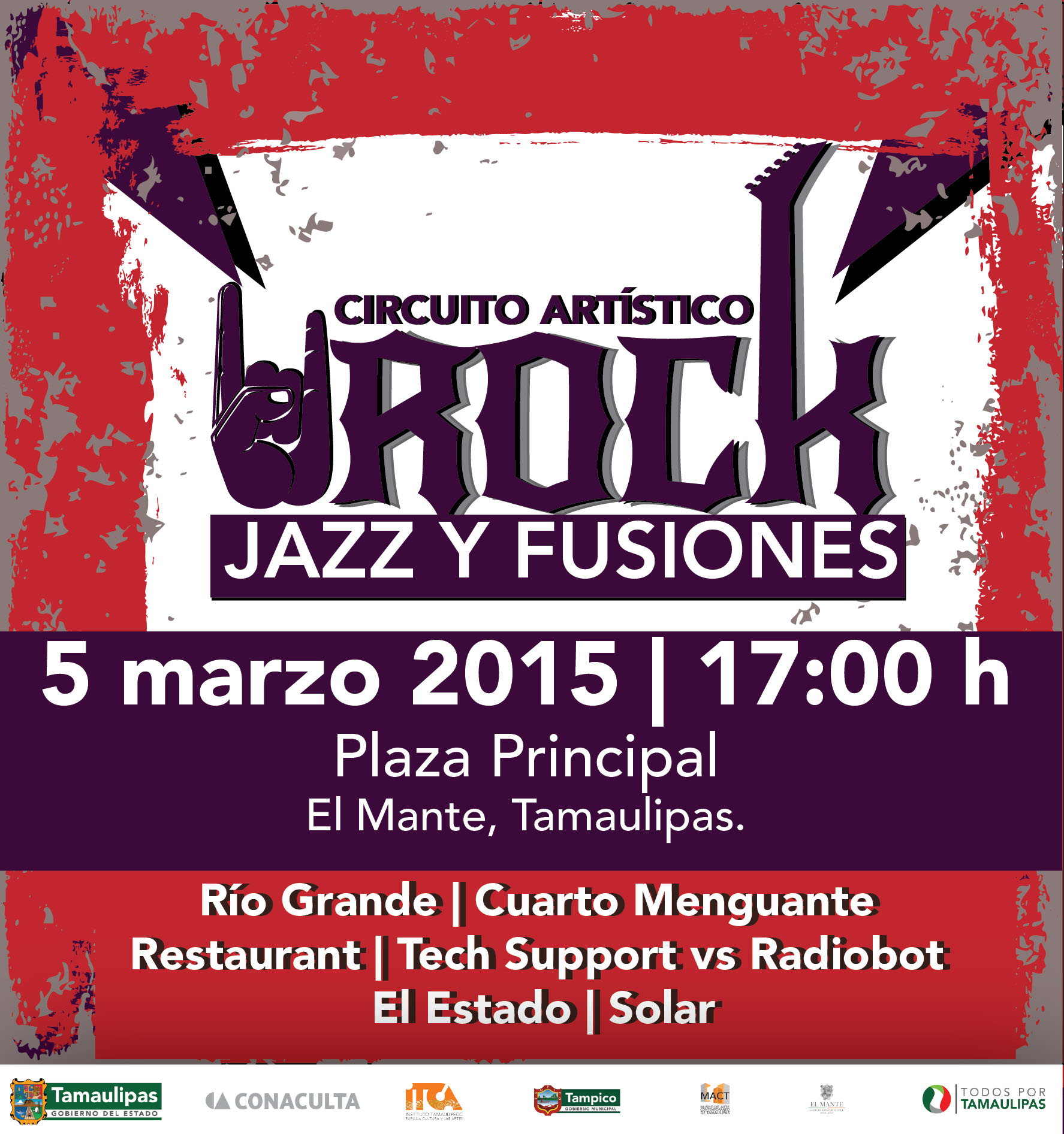 Invitan a Circuitos de Rock con fusión de Jazz