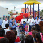 Alcaldesa Lety Salazar inaugura nuevos parques en colonias de Matamoros