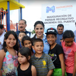 Alcaldesa Lety Salazar inaugura nuevos parques en colonias de Matamoros