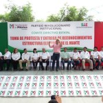 Rinde protesta la estructura territorial del PRI Mante