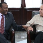 Recibe alcalde Gustavo Torres Salinas visita del embajador de Haití en México, Guy Lamothe