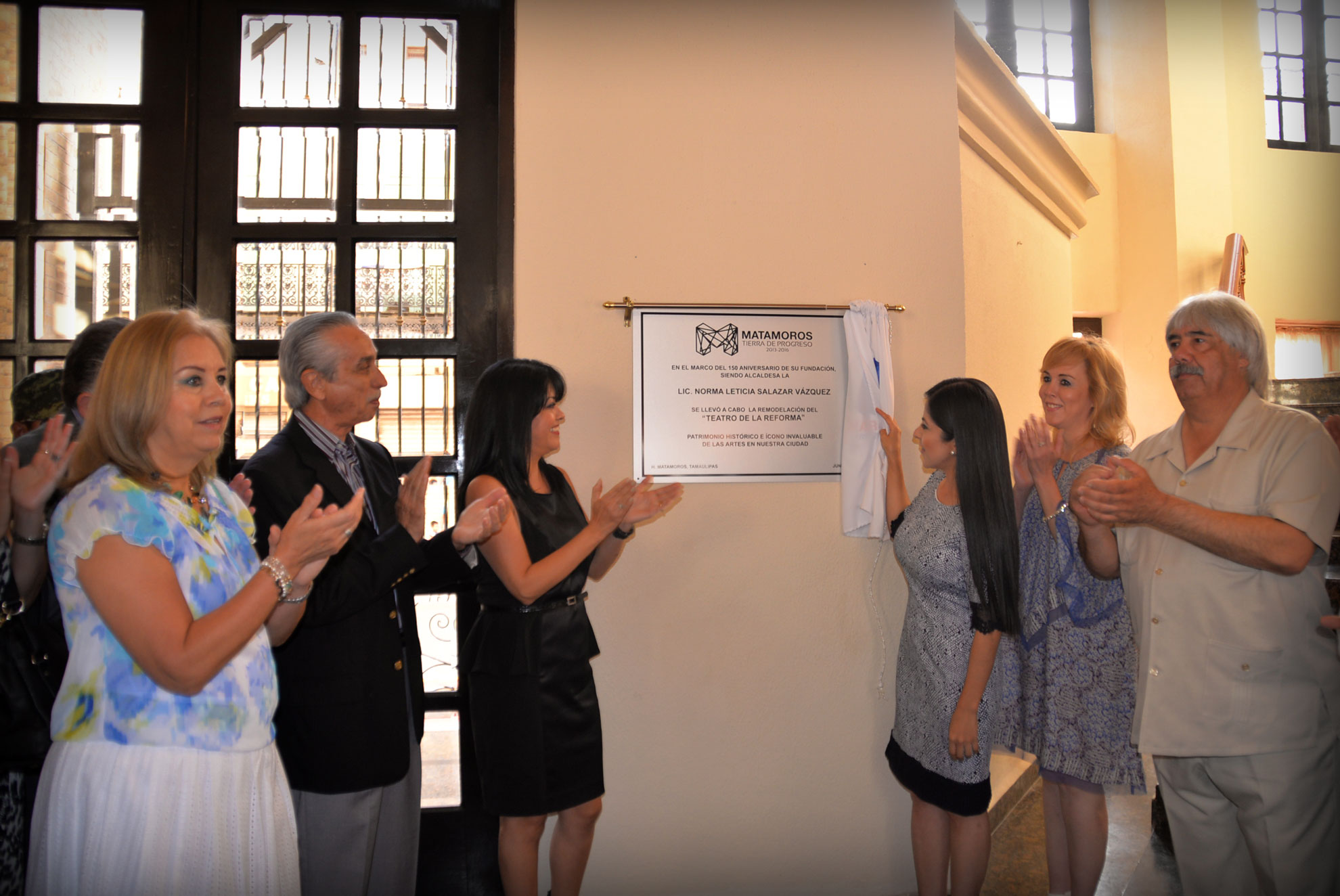 En evento histórico reinaugura la Alcaldesa Lety Salazar el Teatro de la Reforma de Matamoros