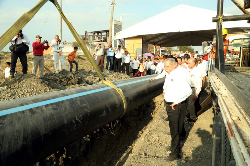 Avanzan obras de agua en el estado