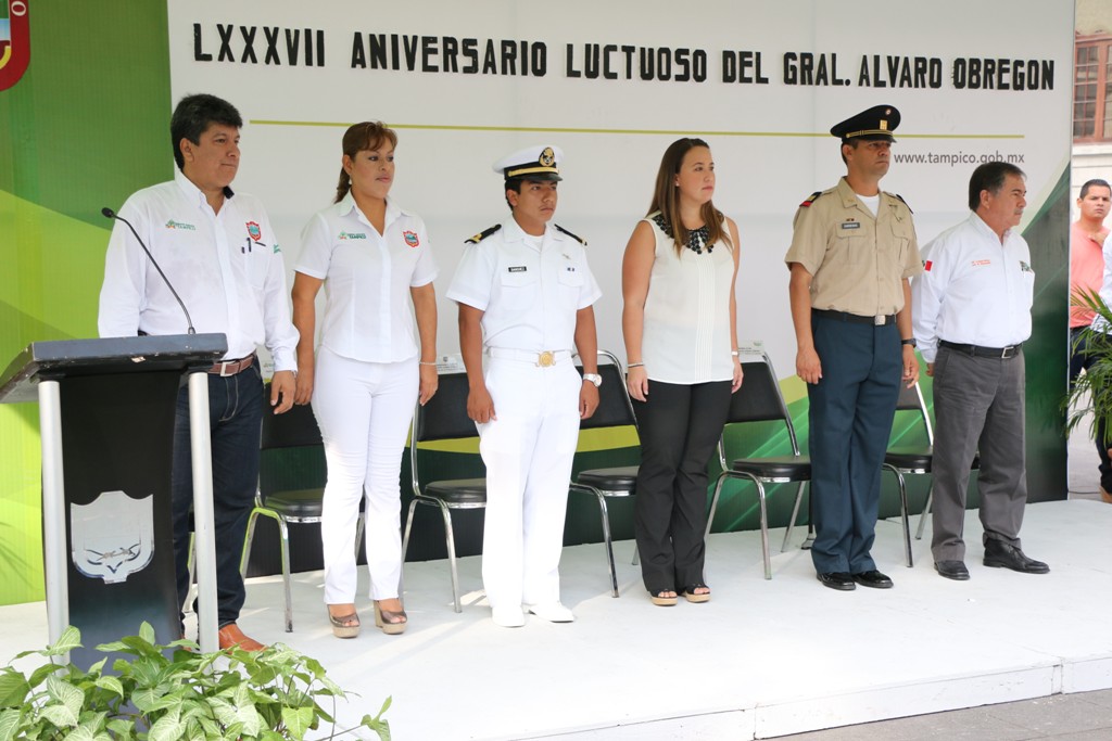 Conmemora Ayuntamiento de Tampico el LXXXVII aniversario luctuoso del General Álvaro Obregón