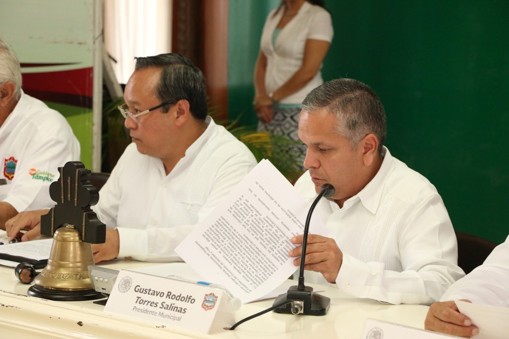 Autoriza Cabildo de Tampico al alcalde Gustavo Torres y a funcionarios públicos gestionar recursos ante dependencias estatales, federales e internacionales