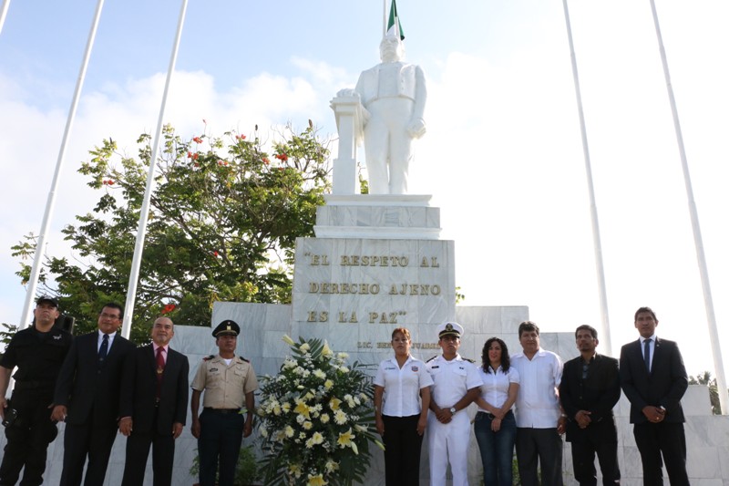 Ayuntamiento de Tampico conmemora el CXLIII aniversario luctuoso del Benemérito de Las Américas