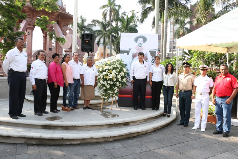 Conmemora el Ayuntamiento de Tampico el XCII aniversario luctuoso del General Francisco Villa