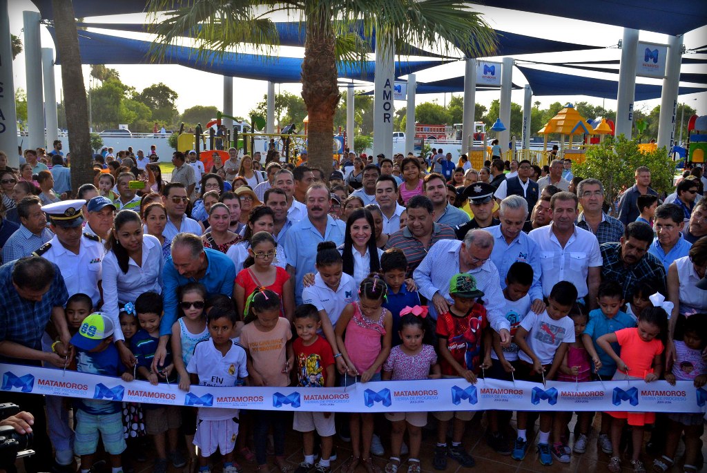 Entrega Lety Salazar parque recreativo digno de las familias de Matamoros