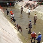 Realizan trabajos de limpieza en Balneario La Difusora