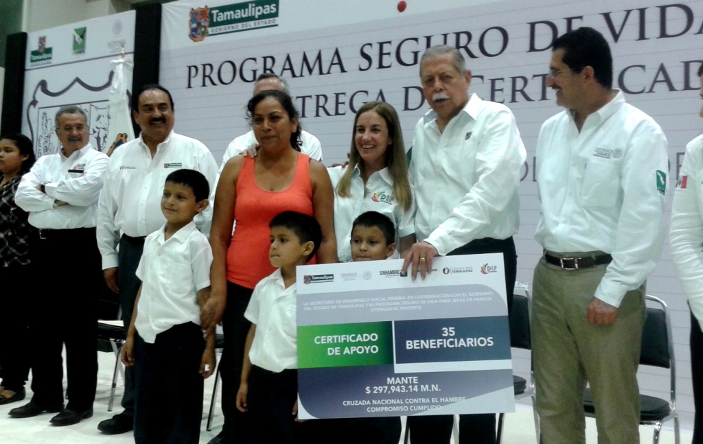 Beneficia Seguro para Jefas de Familia a 35 familias de El Mante