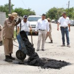 Incrementan acciones de bacheo en Mante