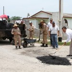 Incrementan acciones de bacheo en Mante