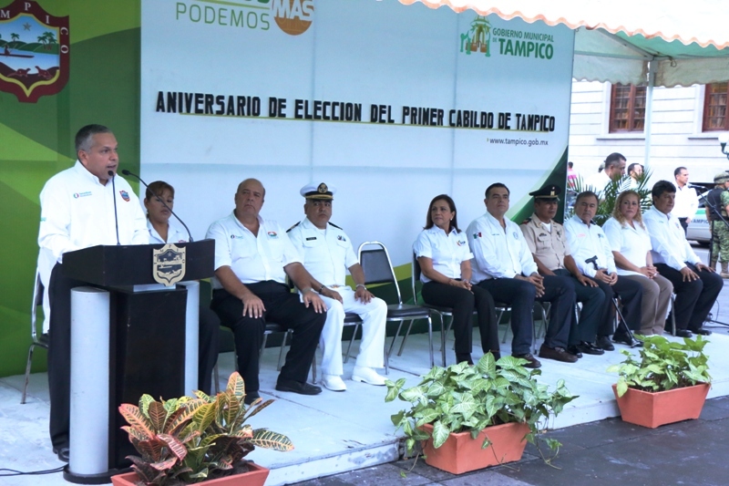 Conmemoro el Ayuntamiento porteño 191 aniversario del primer cabildo de Tampico
