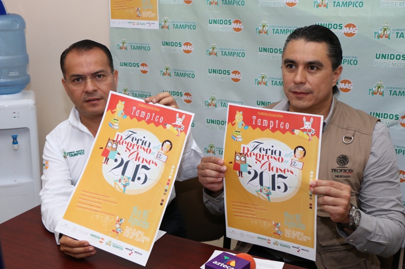 Preparan el Ayuntamiento de Tampico y Profeco la Feria de Regreso a Clases 2015