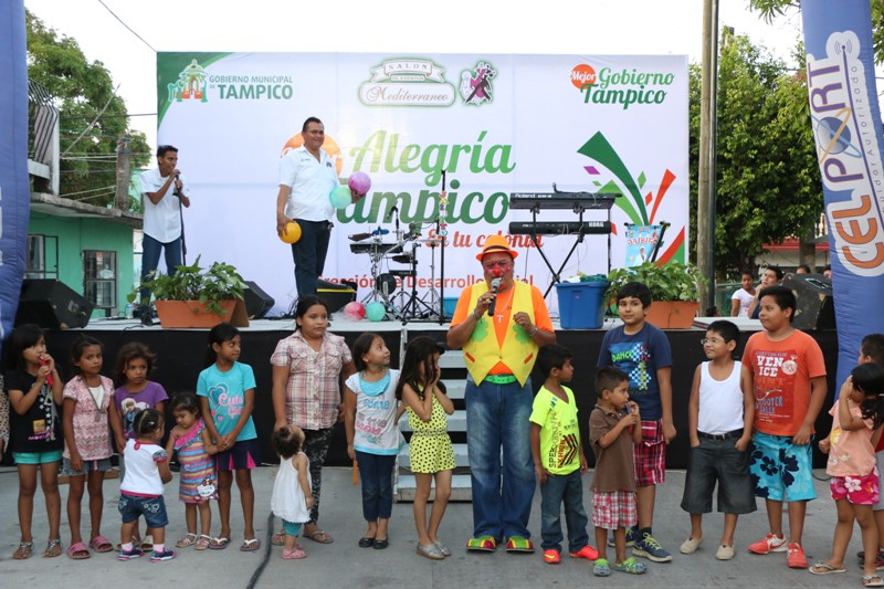 Realiza el Ayuntamiento porteño “Mejor Alegría, Mejor Tampico”, en la colonia Morelos