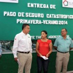 Entrega Pablo más apoyos del Seguro Catastrófico P-V 2014