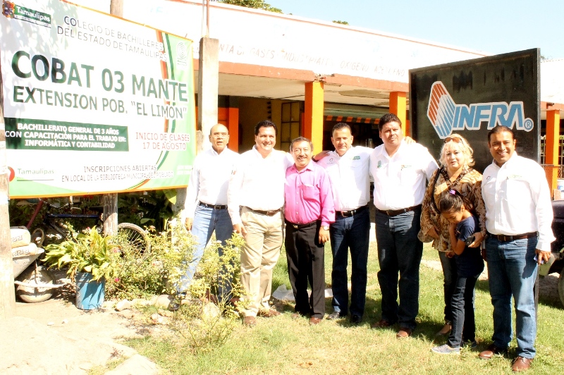 Acercan Estado y Municipio educación media superior a El Limón