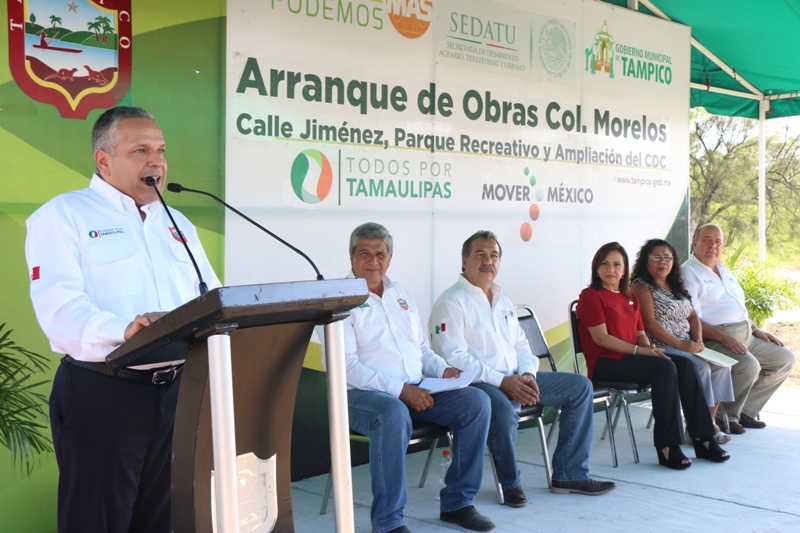 Invierten Federación, Estado y Municipio 8 millones de pesos para obras en beneficio de la colonia Morelos