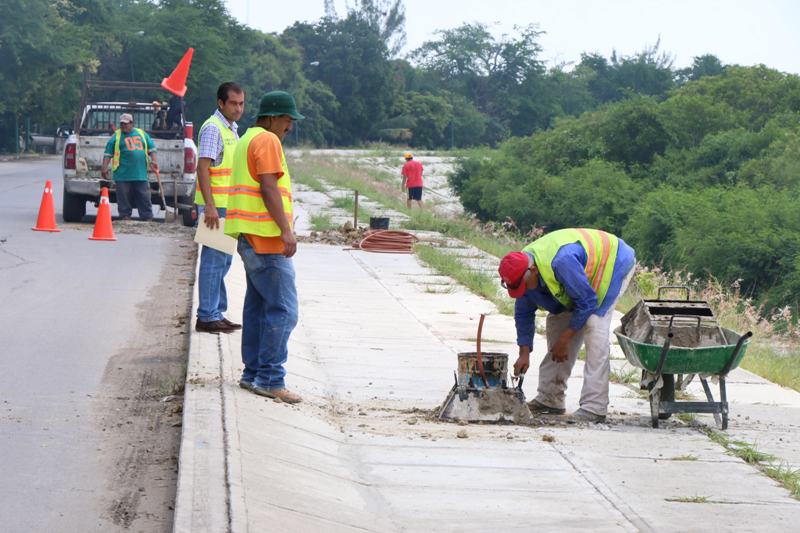 Inicia Gobierno de Tampico instalación de la red de alumbrado público en el bordo Cascajal-Nacional