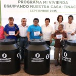 Gobierno de Tampico y SEDESOL Estatal entregaron tinacos a familias tampiqueñas