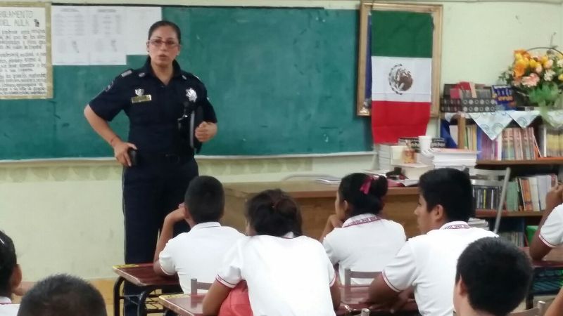 Imparte Dirección de Prevención del Delito y la Gendarmería pláticas en escuelas para evitar conductas delictivas