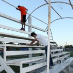 Supervisa Pablo rehabilitación de espacios públicos en la Linares