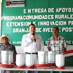 Contribuyen Estado y Municipio al desarrollo de familias rurales