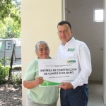 Entrega Pablo acciones de cuartos dormitorios y baños