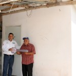 Entrega Pablo acciones de cuartos dormitorios y baños