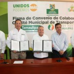 Firman Ayuntamiento de Tampico y Seduma convenio para tener un óptimo sistema de transporte público en la ciudad