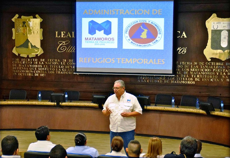 Capacita Protección Civil a consejeros de colonia en Matamoros para enfrentar contingencias