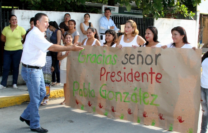 Entrega Municipio obra integral en la colonia Jardín