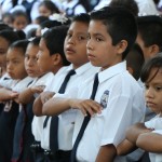 Toma protesta alcalde Gustavo Torres a alumnos integrantes de la Red Municipal de Difusores Infantiles, ciclo 2015-2016