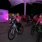 Encabeza Sistema DIF Tampico pedaleada rosa para concientizar sobre el cáncer de mama