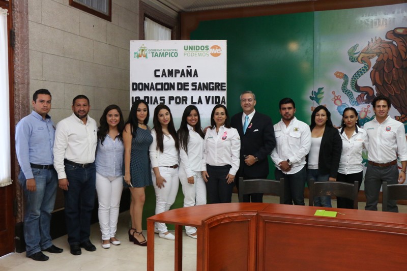 Promueve Ayuntamiento de Tampico y la Fundación Tamaulipeca Doy Sangre, Doy Vida, la campaña "Donación de Sangre, 10 días por la Vida"