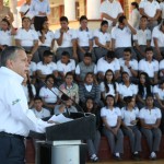 Refrenda alcalde Gustavo Torres Salinas su respaldo a la Educación de Calidad