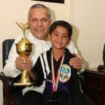 Reconoce alcalde Gustavo Torres Salinas desempeño del karateca tampiqueño Jorge Antonio Fletes García