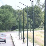 Avanzan los trabajos de instalación de la nueva red de alumbrado público en el Bordo Cascajal - Nacional