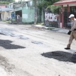 Continúan programa de Bacheo en Prolongación Quintero