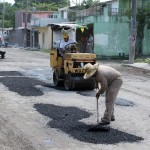 Continúan programa de Bacheo en Prolongación Quintero
