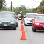 Implementa Dirección de Tránsito de Tampico Operativo Mercurio en bulevar Adolfo López Mateos