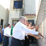 Pone en marcha Gustavo Torres pintado de fachadas del PRONAPRED 2015 en el sector Tancol