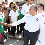 Pone en marcha Gustavo Torres pintado de fachadas del PRONAPRED 2015 en el sector Tancol